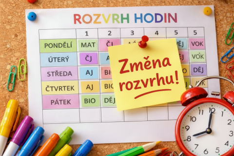 Změna rozvrhu