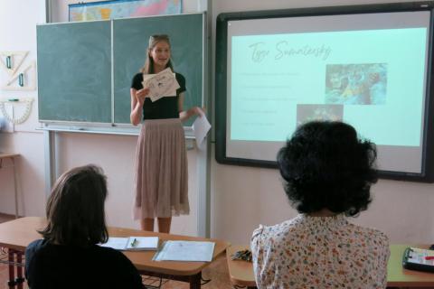 Deváťáci představili své seminární práce