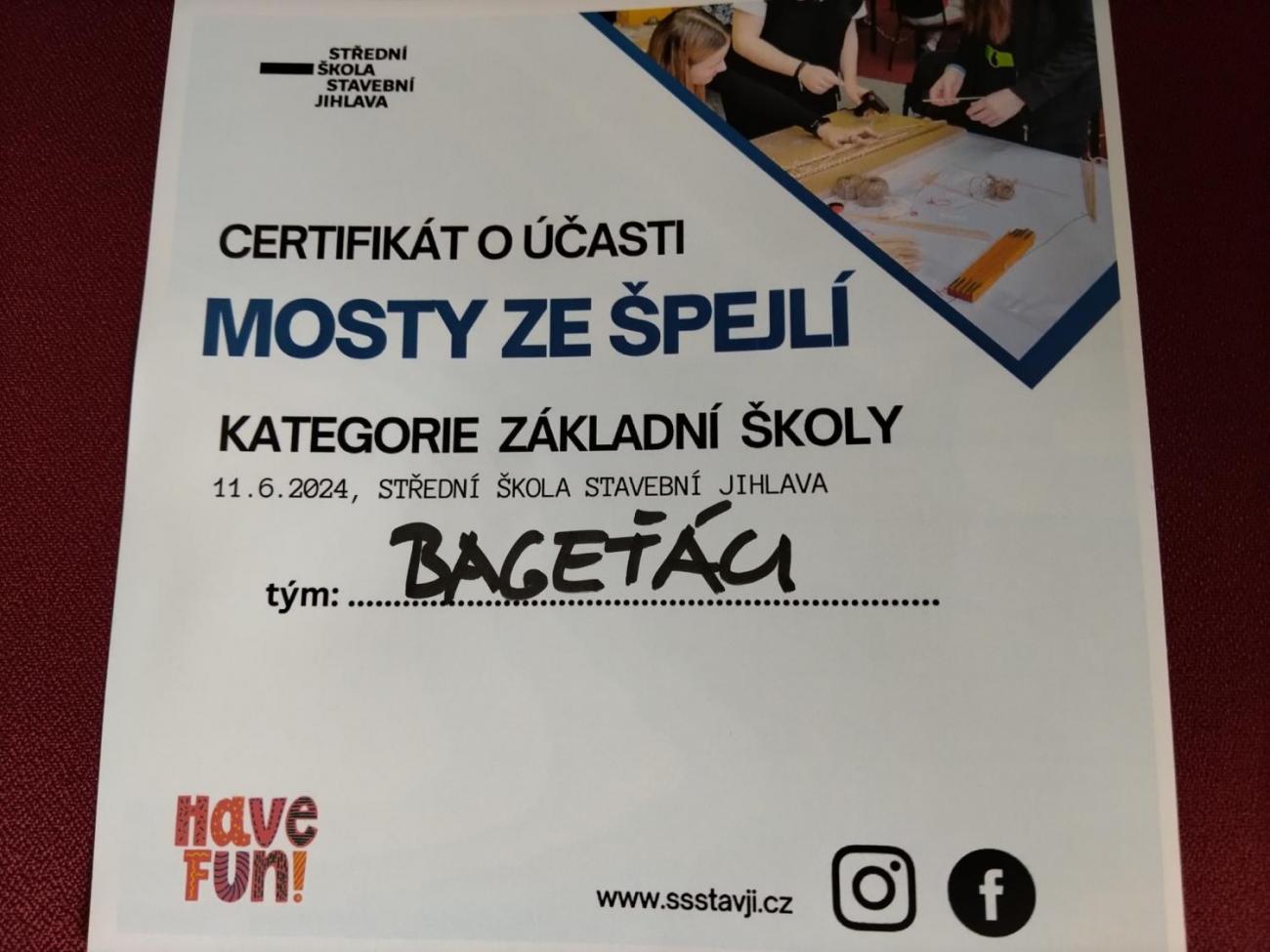 Stavíme mosty ze špejlí