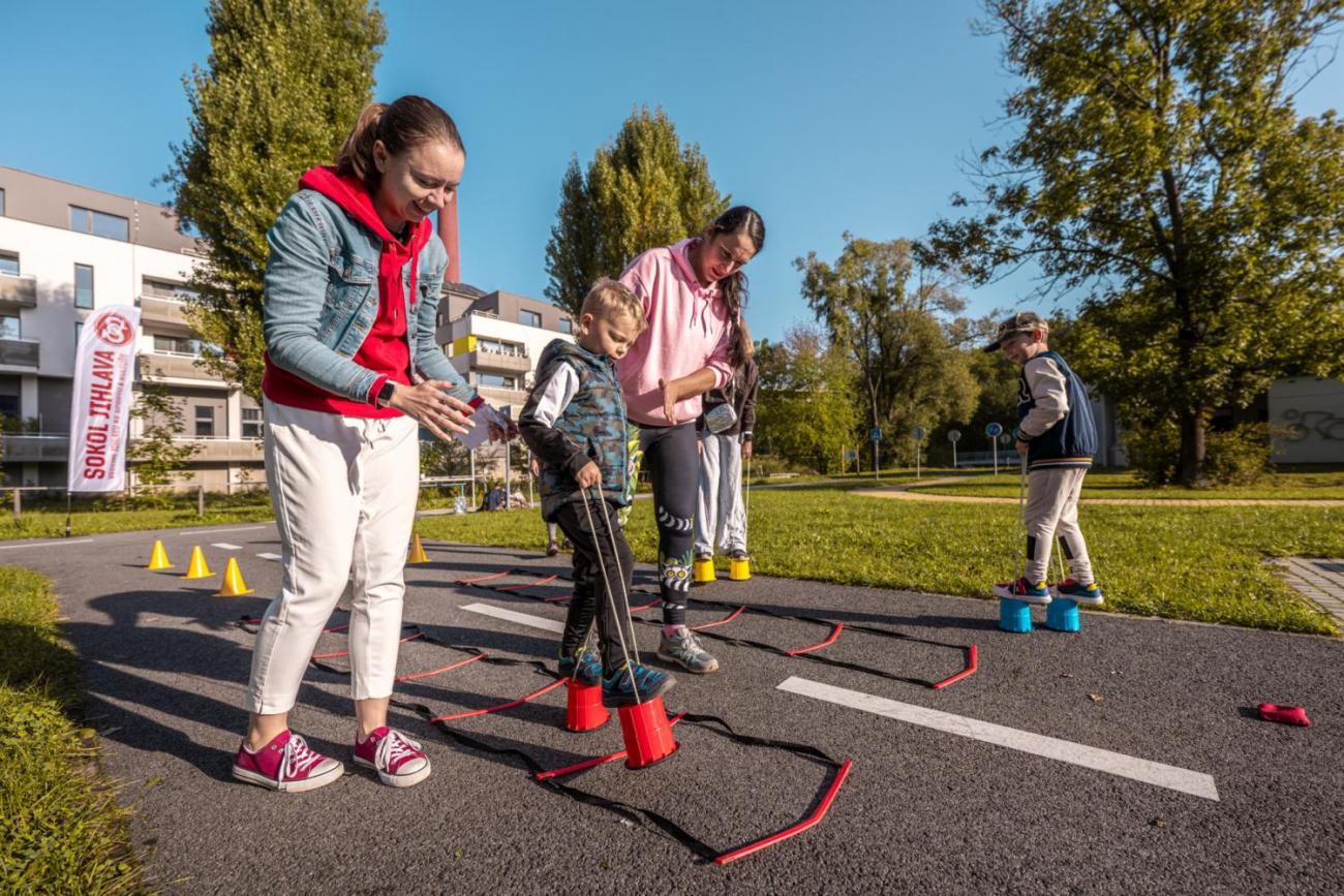Dětský den na dopravním hřišti, 1. ročníky s 5.B