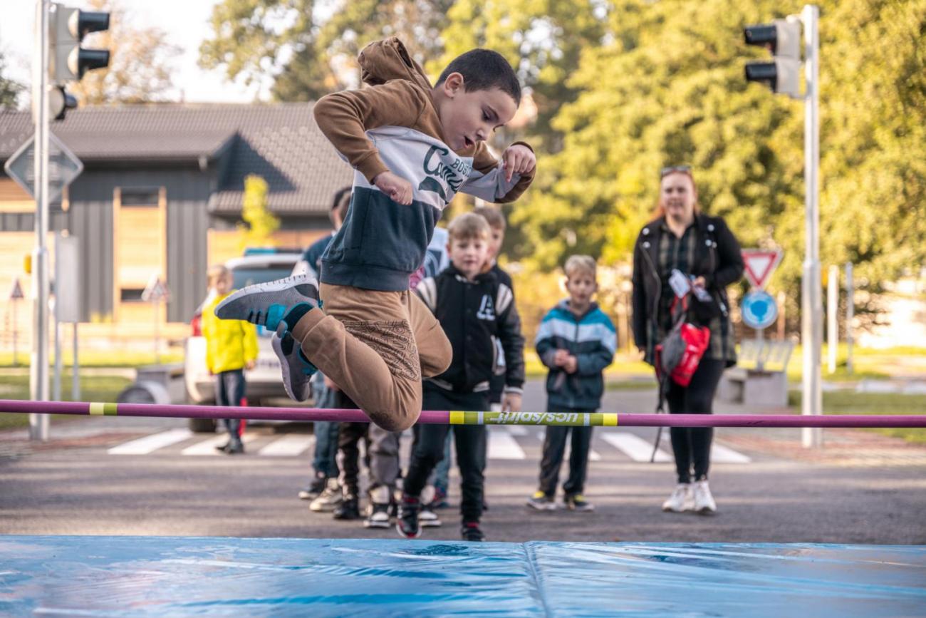 Dětský den na dopravním hřišti, 1. ročníky s 5.B