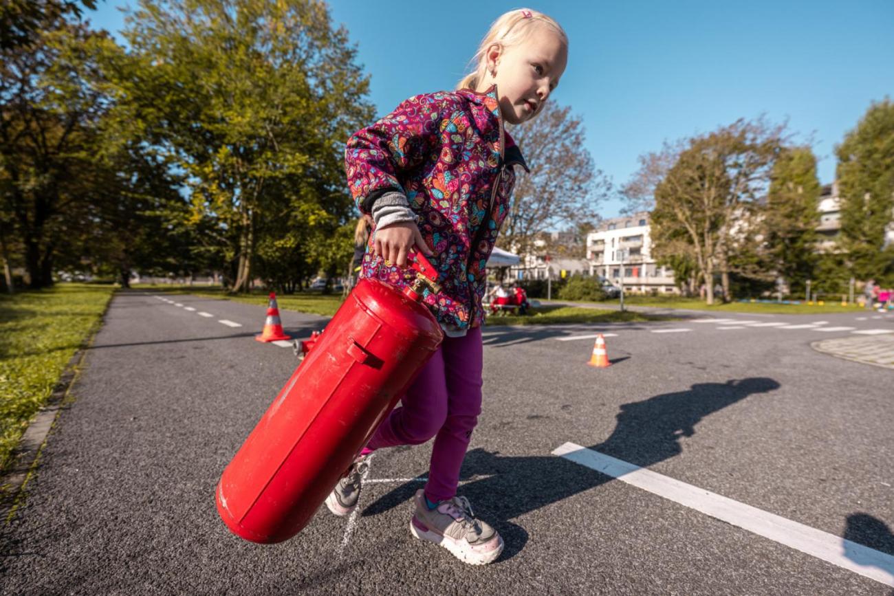 Dětský den na dopravním hřišti, 1. ročníky s 5.B