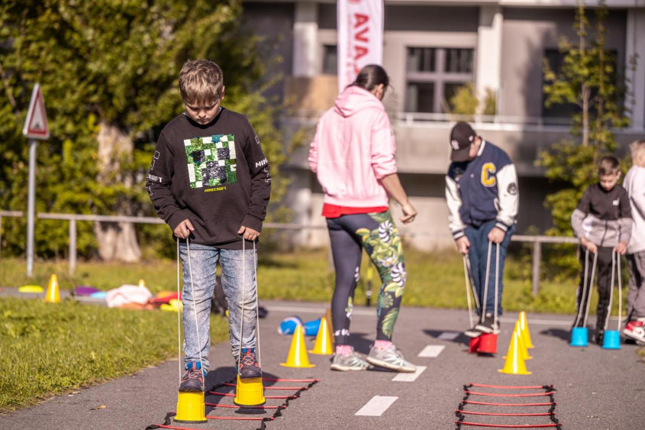 Dětský den na dopravním hřišti, 1. ročníky s 5.B