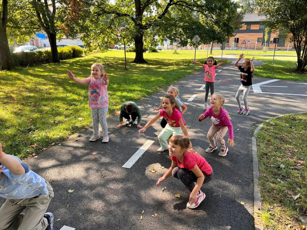 Dětský den na dopravním hřišti, 1. ročníky s 5.B