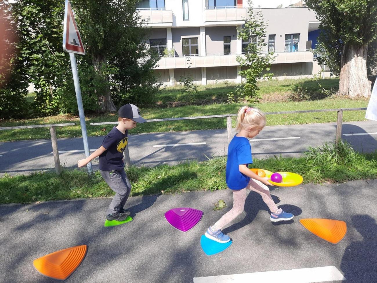 Dětský den na dopravním hřišti, 1. ročníky s 5.B