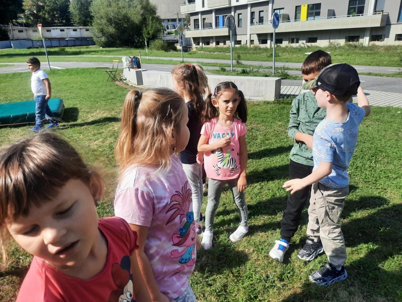 Dětský den na dopravním hřišti, 1. ročníky s 5.B