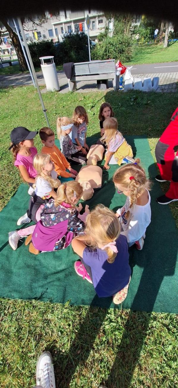 Dětský den na dopravním hřišti, 1. ročníky s 5.B