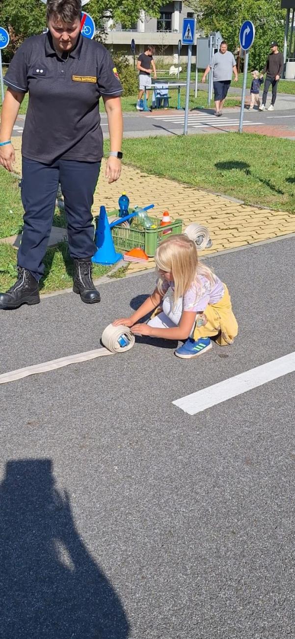 Dětský den na dopravním hřišti, 1. ročníky s 5.B