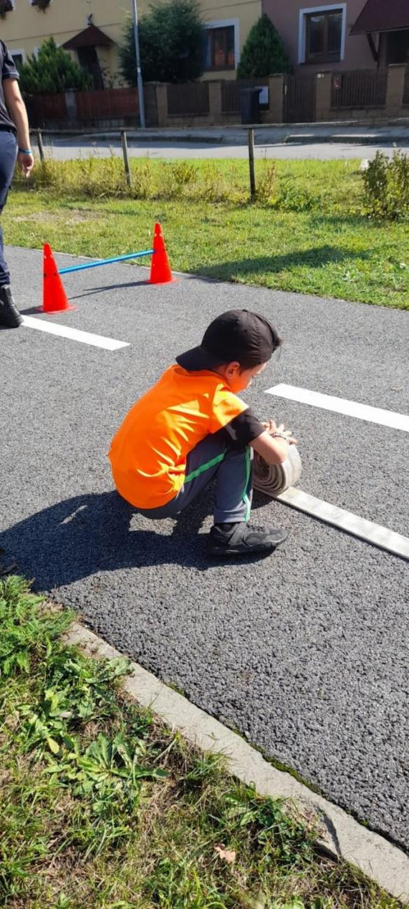 Dětský den na dopravním hřišti, 1. ročníky s 5.B