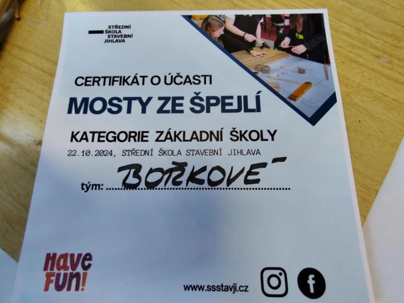 Stavíme mosty ze špejlí