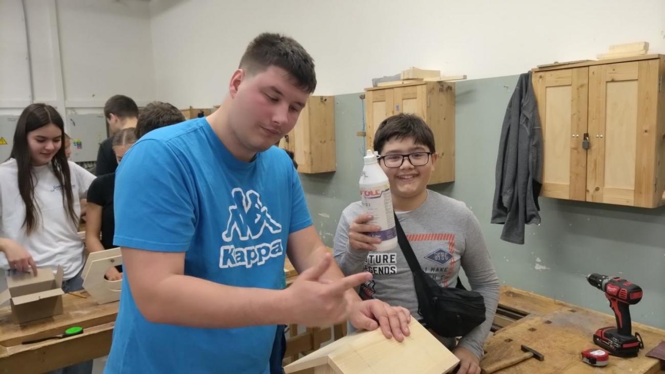 Projekt "Budka" - spolupráce 7.C s klienty DTS Jihlava