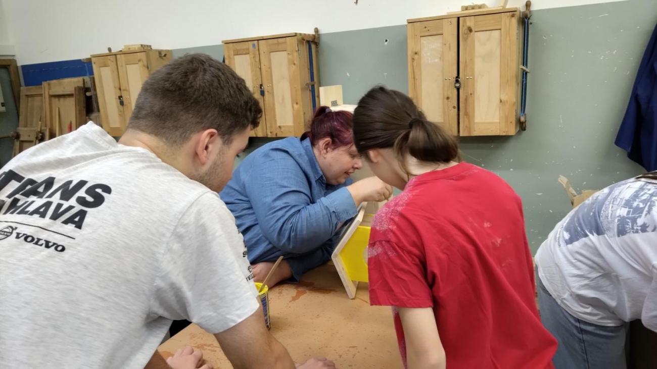 Projekt "Budka"; Spolupráce 7.C s klienty DTS Jihlava