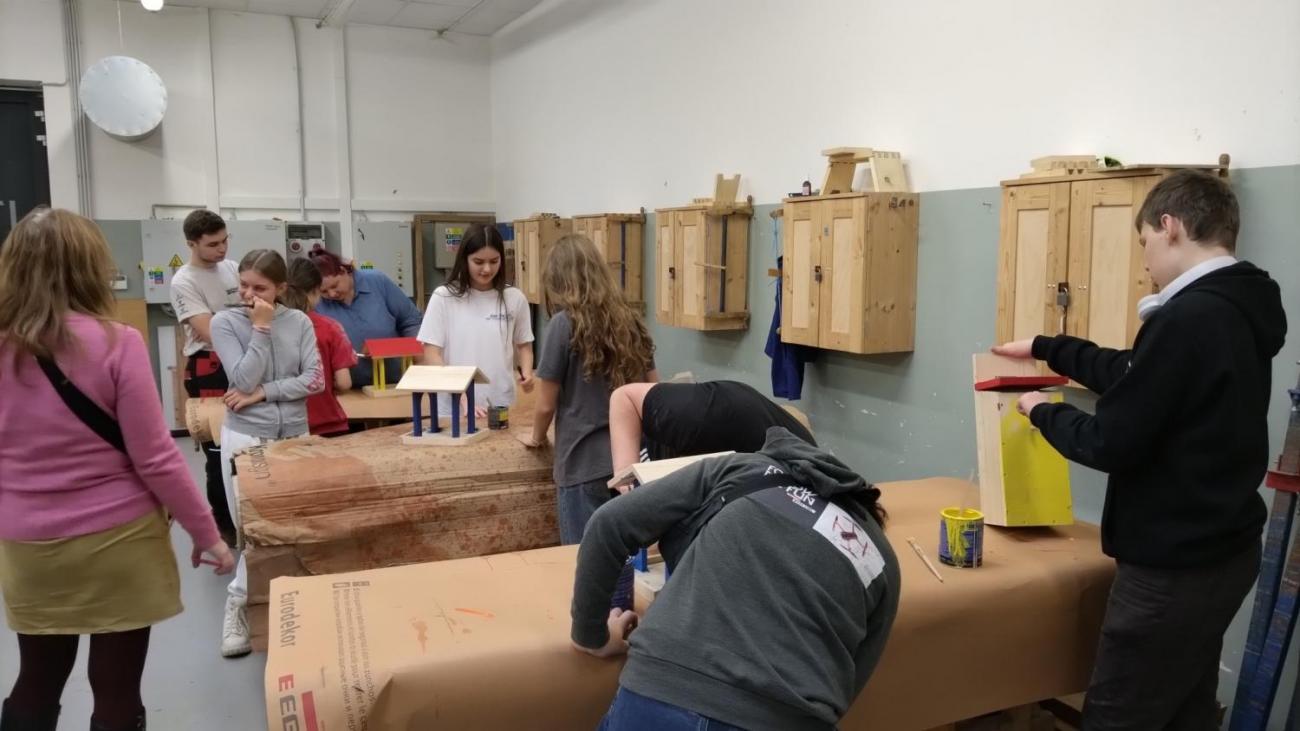 Projekt "Budka"; Spolupráce 7.C s klienty DTS Jihlava