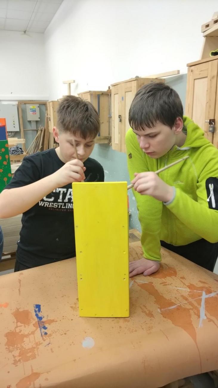 Spolupráce 7.C a DTS Jihlava, Projekt "Budka"