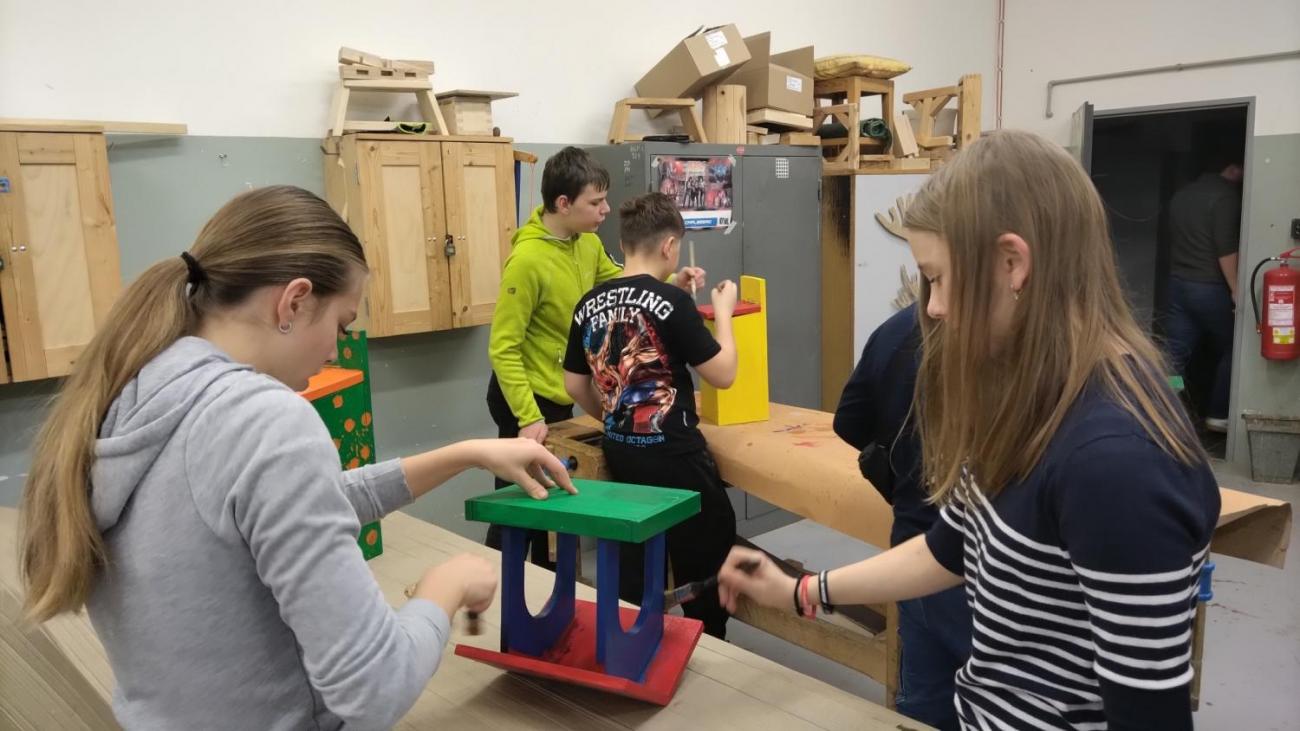 Spolupráce 7.C a DTS Jihlava, Projekt "Budka"