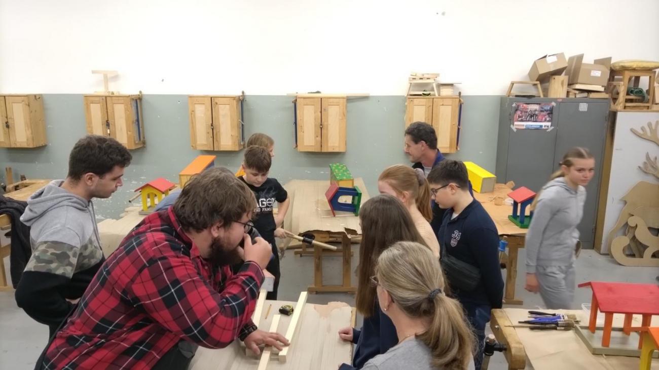 Spolupráce 7.C a DTS Jihlava, Projekt "Budka"