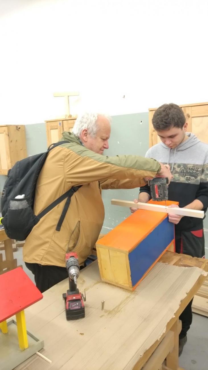 Spolupráce 7.C a DTS Jihlava, Projekt "Budka"