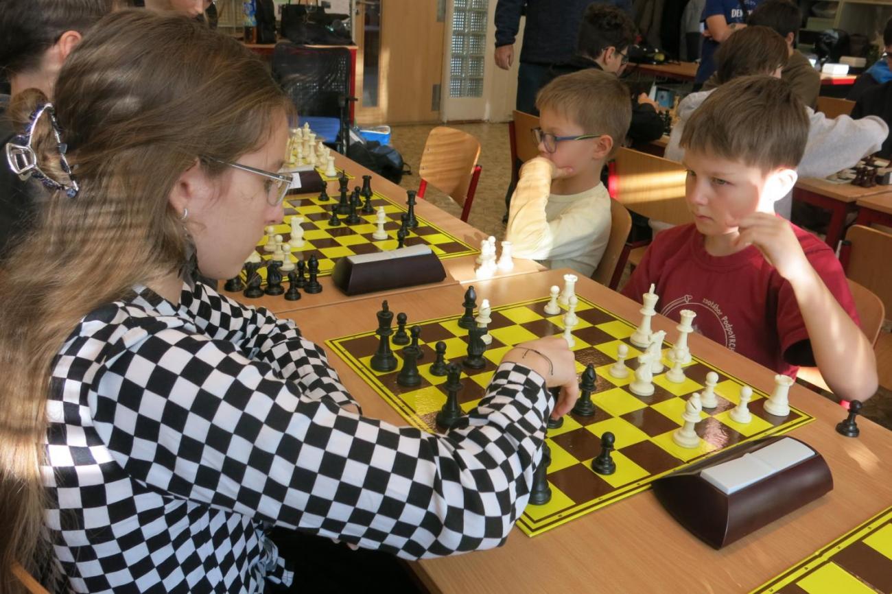 Okresní přebor školních týmů v šachu ve školním roce 2024/2025