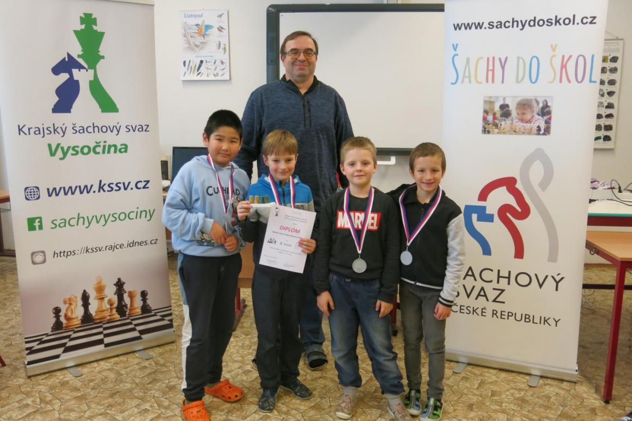 Okresní přebor školních týmů v šachu ve školním roce 2024/2025