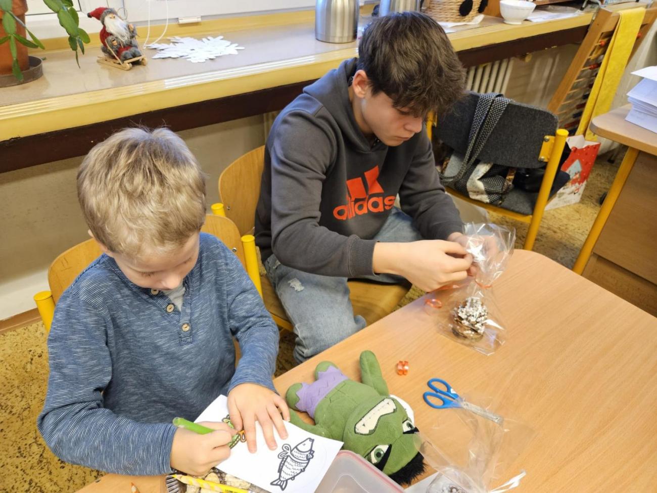 Vánoční besídka s deváťáky  1. C + 9. C