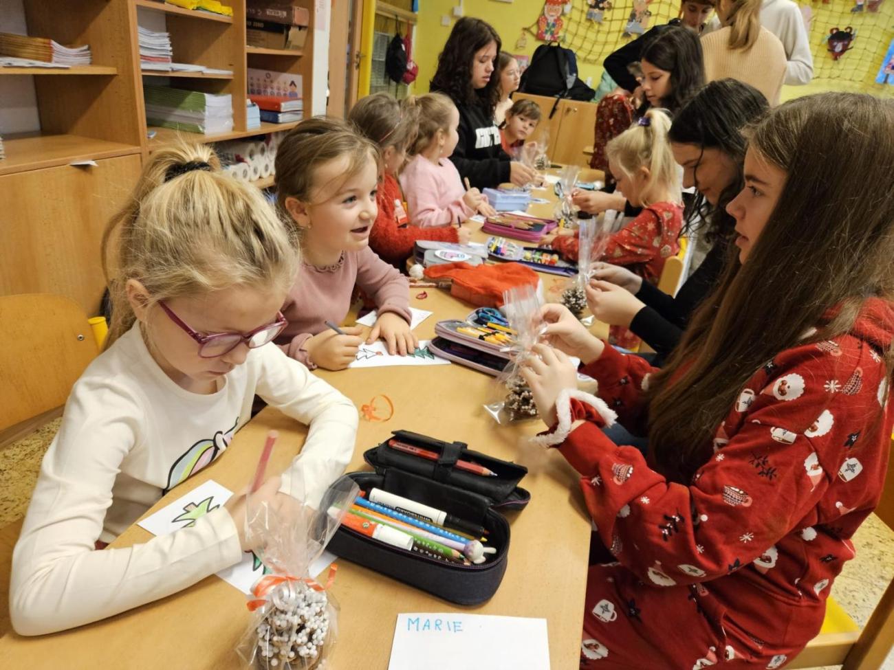 Vánoční besídka s deváťáky  1. C + 9. C