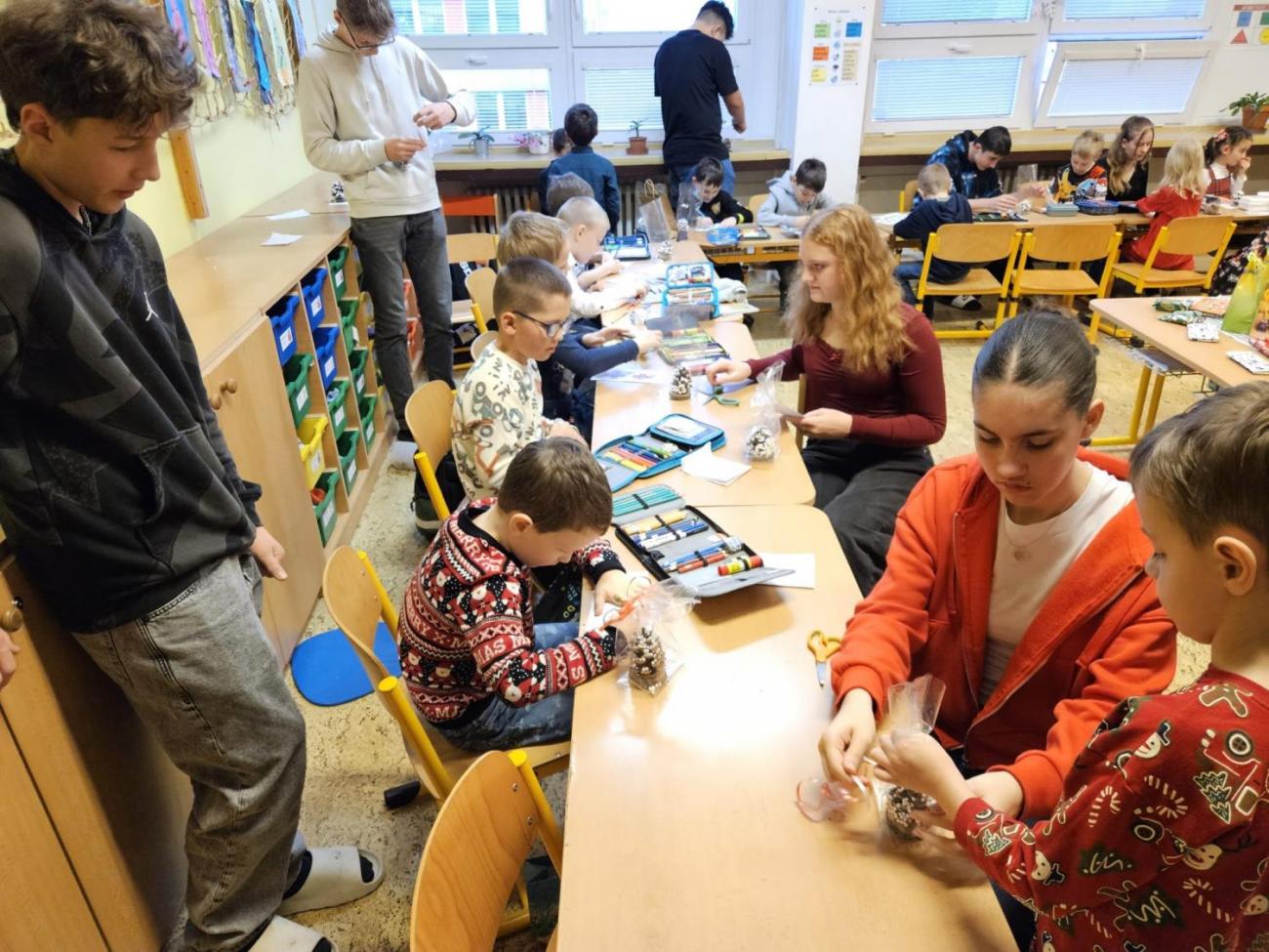 Vánoční besídka s deváťáky  1. C + 9. C