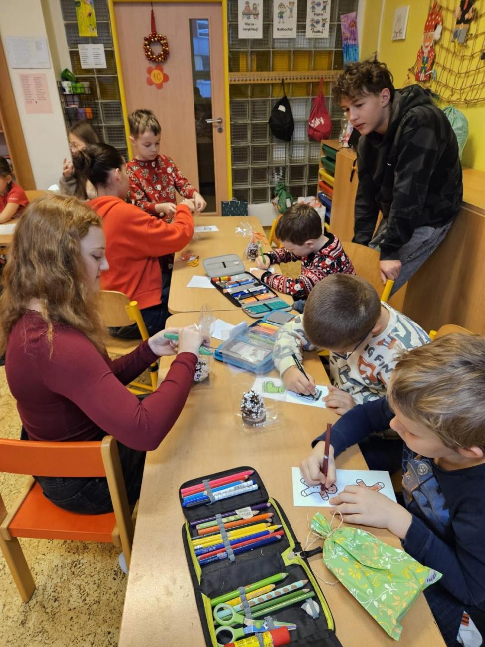 Vánoční besídka s deváťáky  1. C + 9. C