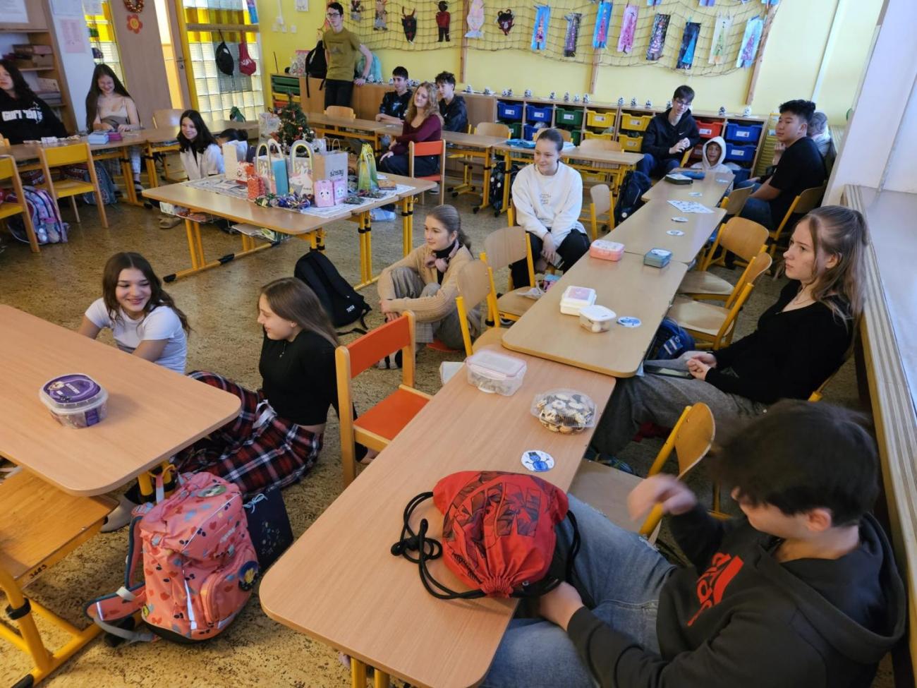 Vánoční besídka s deváťáky  1. C + 9. C