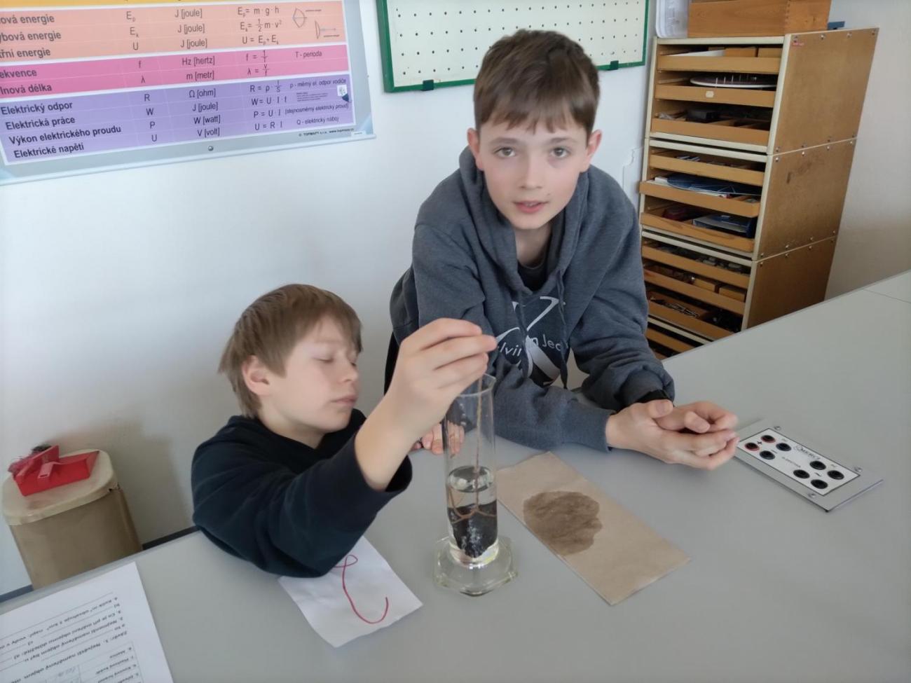 Fyzika 6. ročník - praktická měření objemu