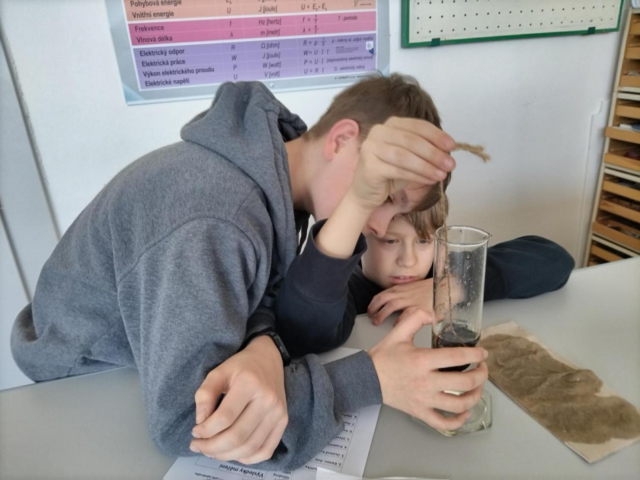 Fyzika 6. ročník - praktická měření objemu