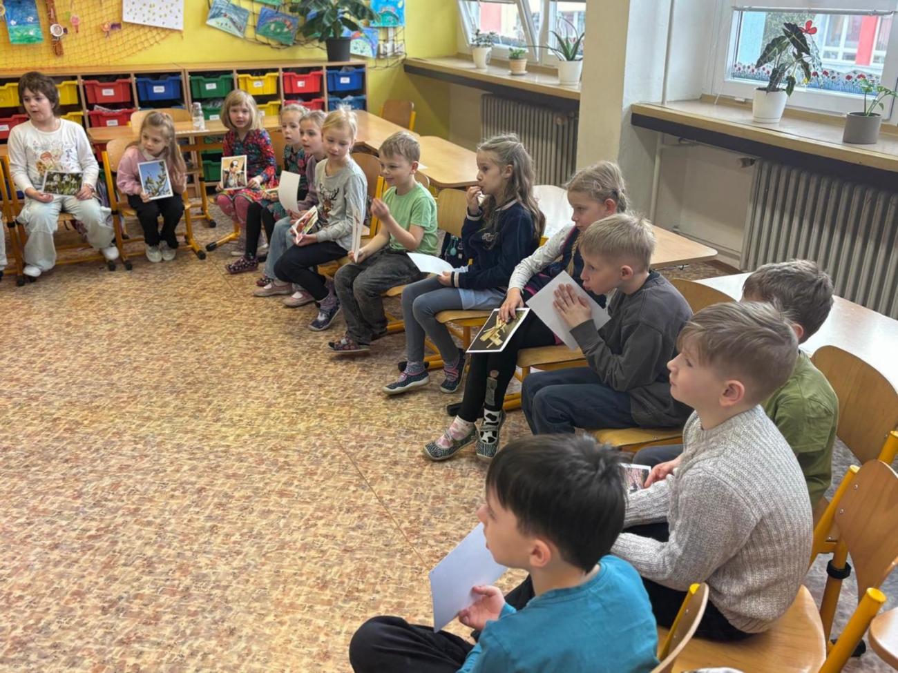 Velikonoční program s paní Pitrovou z Oblastní galerie Vysočiny  1.B