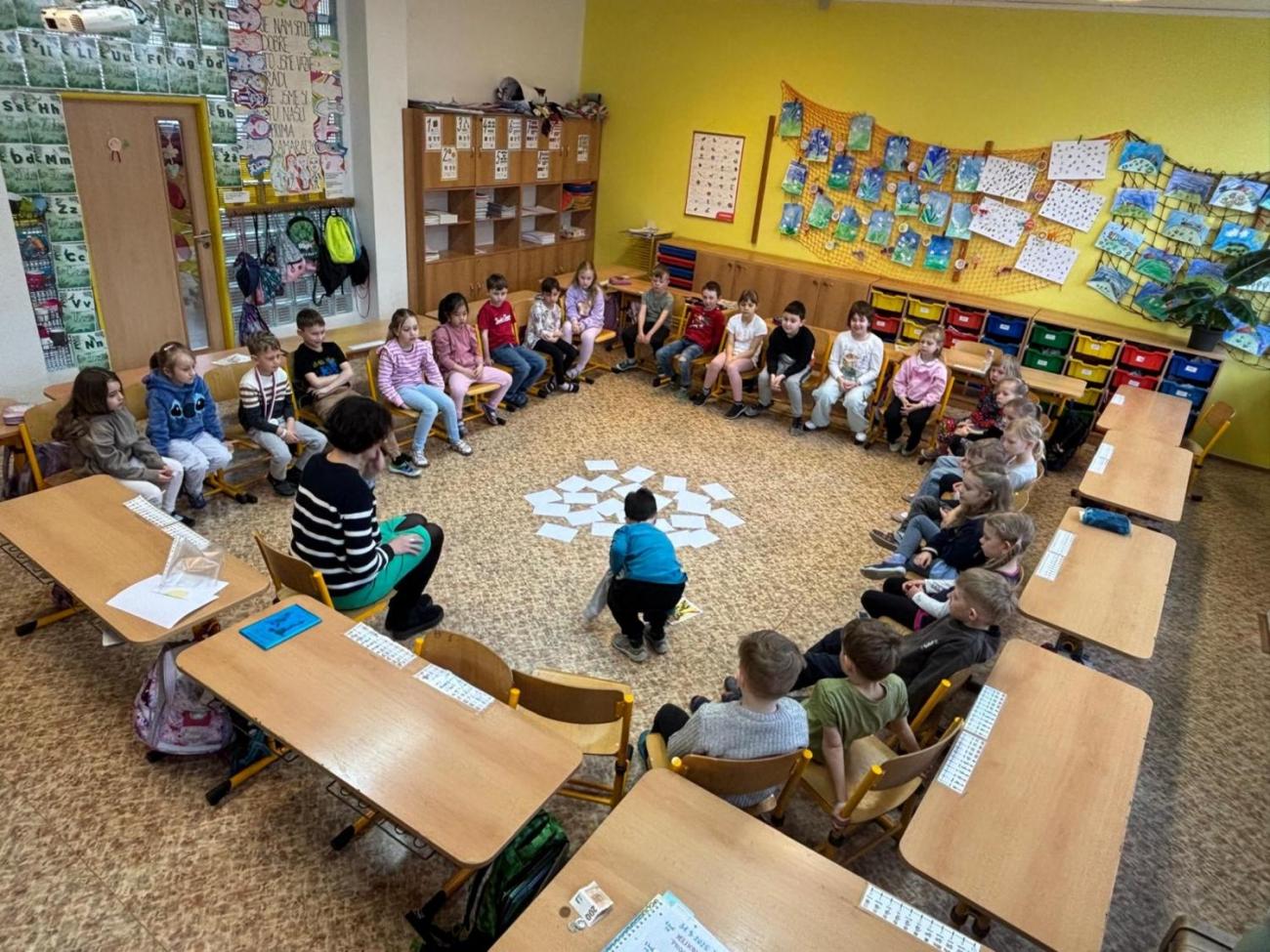 Velikonoční program s paní Pitrovou z Oblastní galerie Vysočiny  1.B