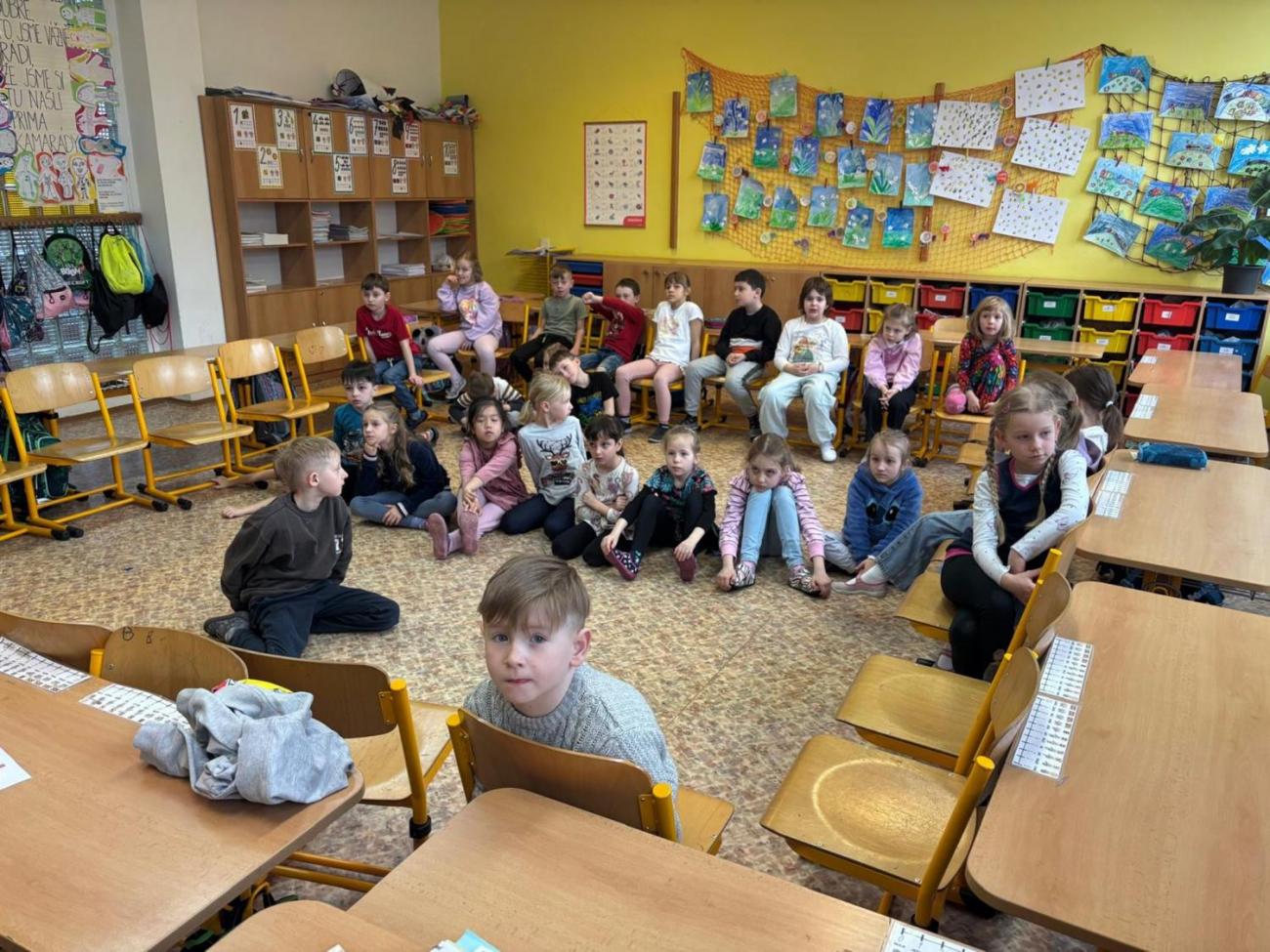 Velikonoční program s paní Pitrovou z Oblastní galerie Vysočiny  1.B