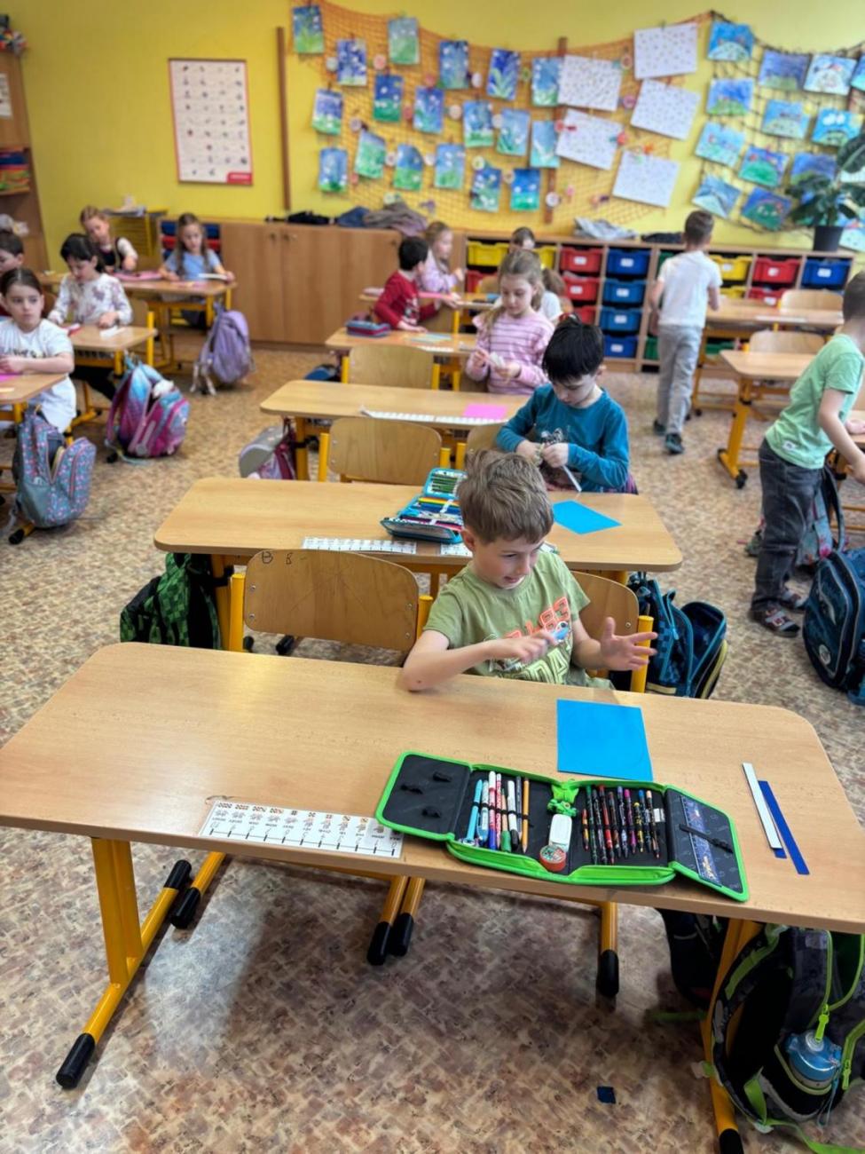 Velikonoční program s paní Pitrovou z Oblastní galerie Vysočiny  1.B