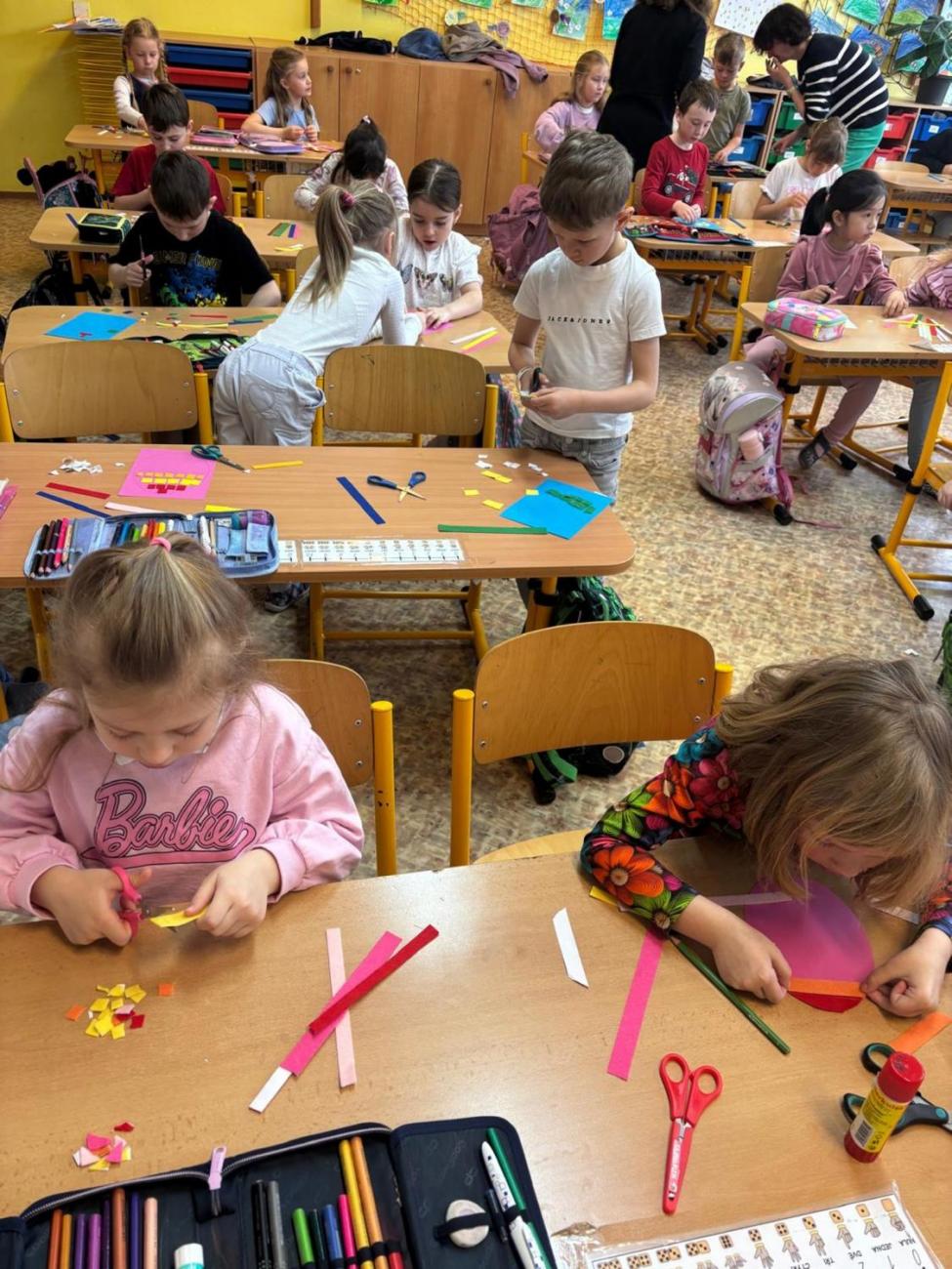 Velikonoční program s paní Pitrovou z Oblastní galerie Vysočiny  1.B