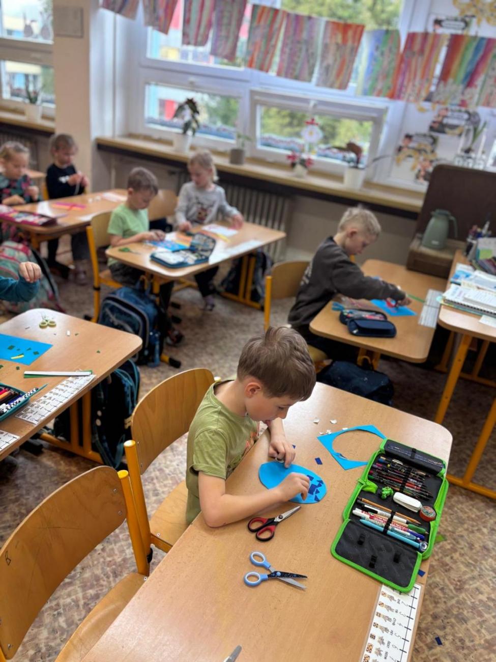 Velikonoční program s paní Pitrovou z Oblastní galerie Vysočiny  1.B