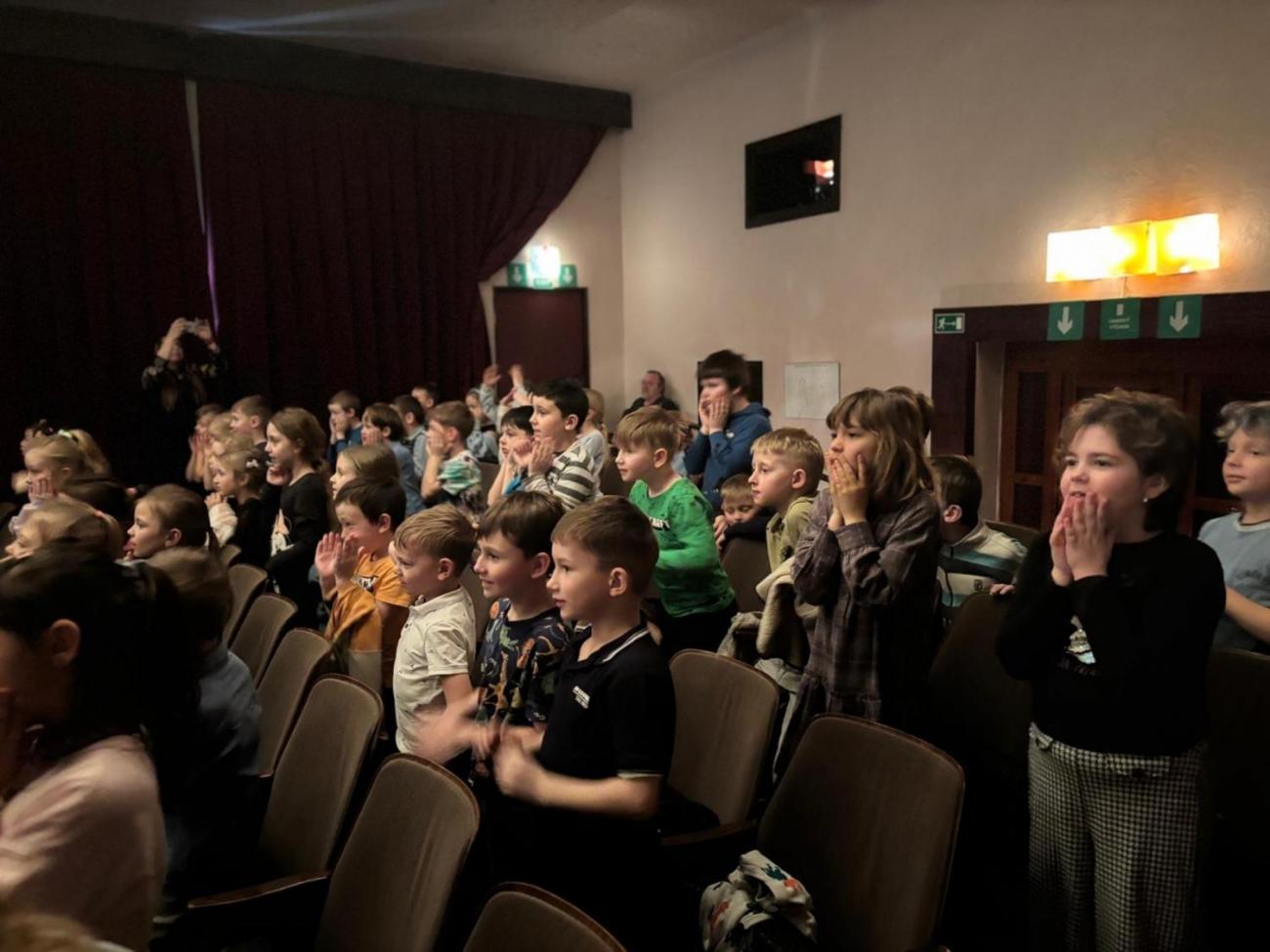 Prvňáčci v Divadle Na Kopečku