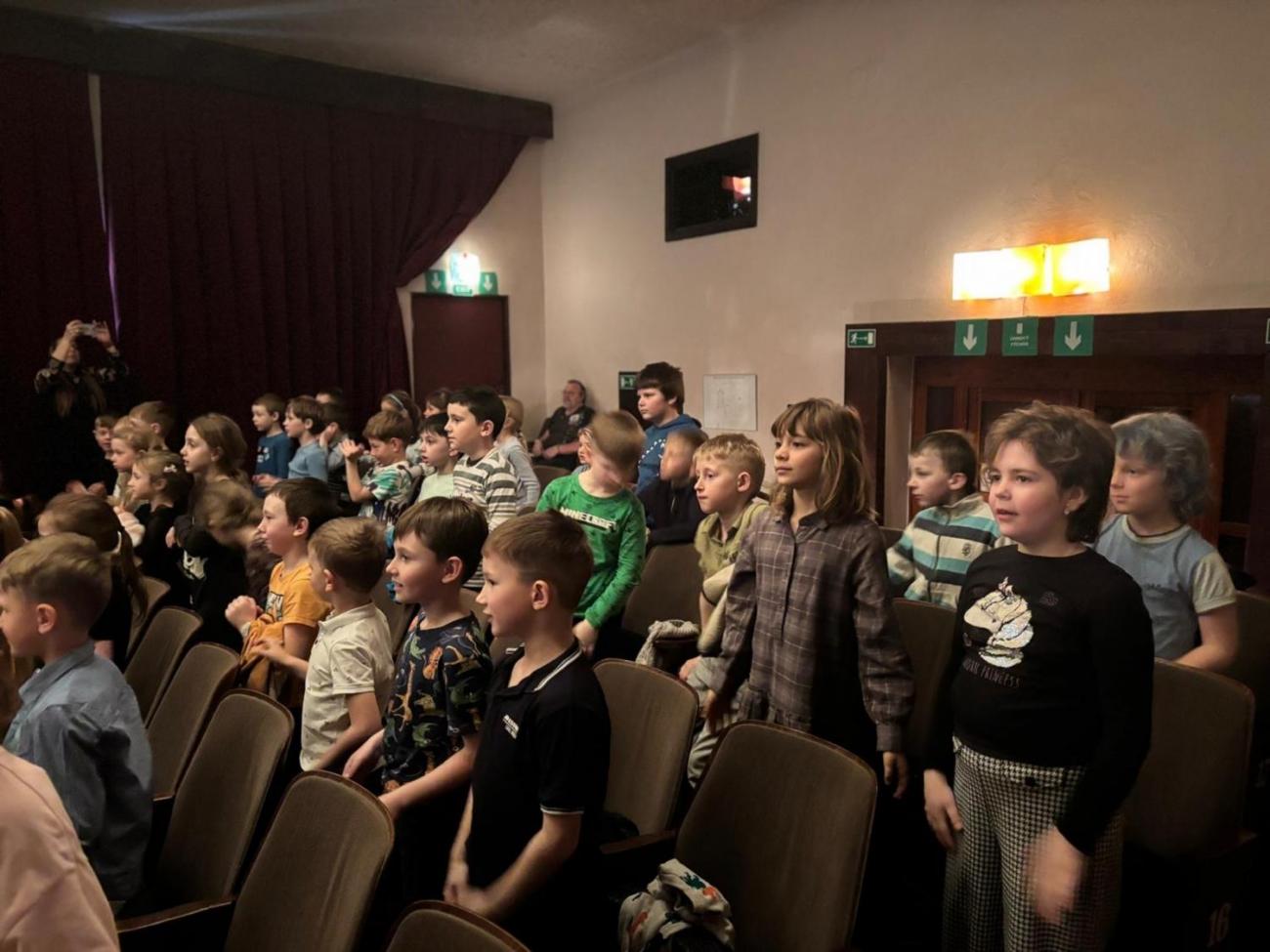 Prvňáčci v Divadle Na Kopečku