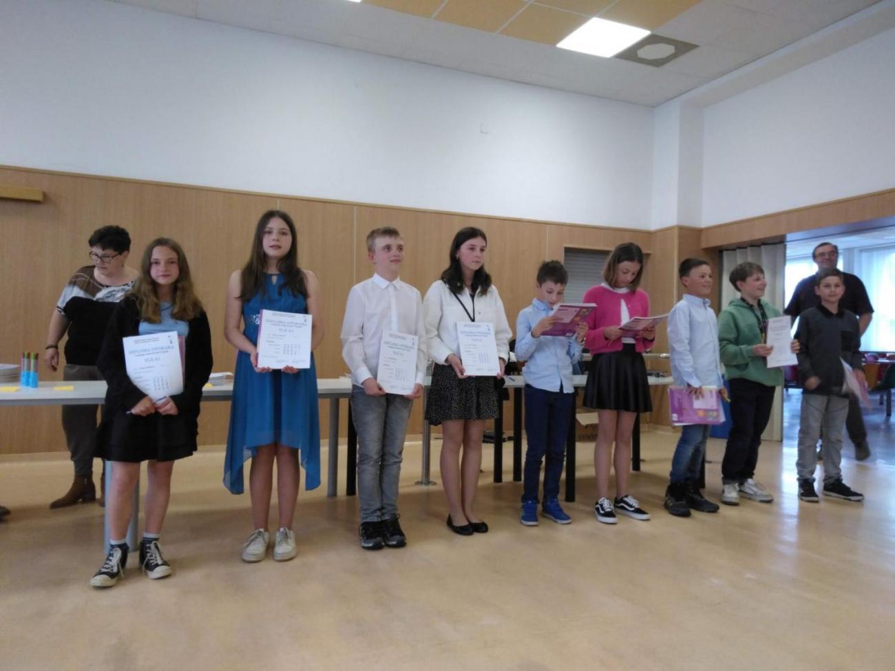 Slavnostní předávání certifikátů po složení jazykových zkoušek A1 Movers