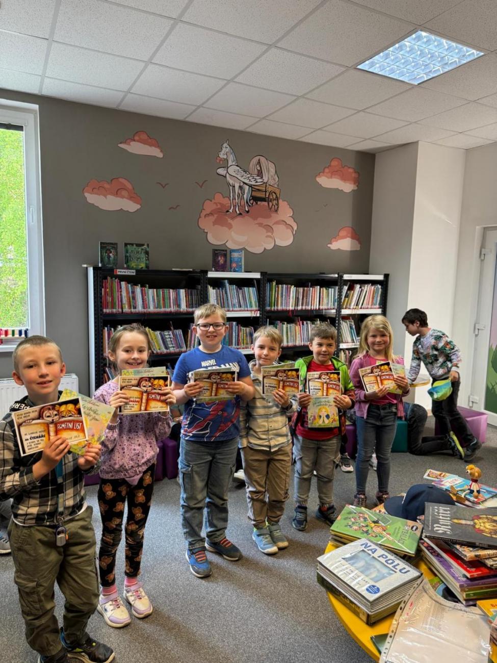 Prvňáčci z 1.A byli pasováni na rytíře čtenáře