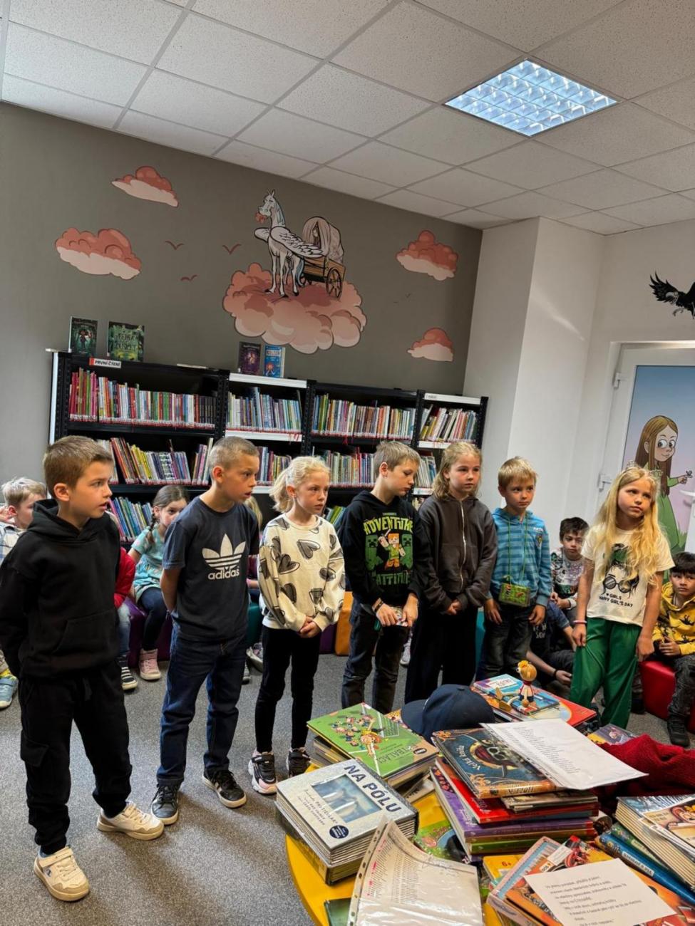 Prvňáčci z 1.A byli pasováni na rytíře čtenáře