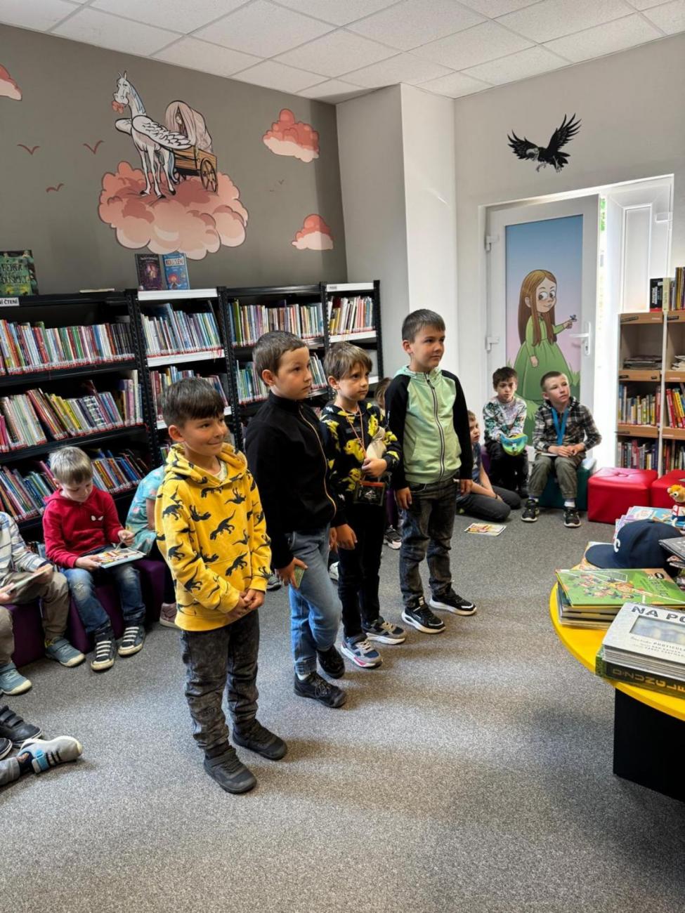 Prvňáčci z 1.A byli pasováni na rytíře čtenáře