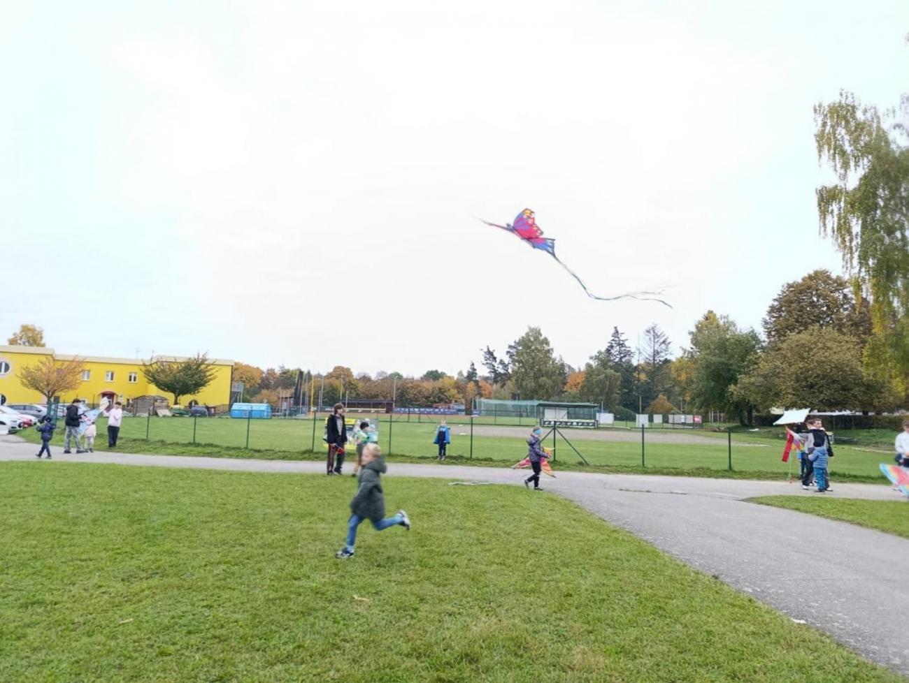 Pouštění draků s deváťáky  1.C