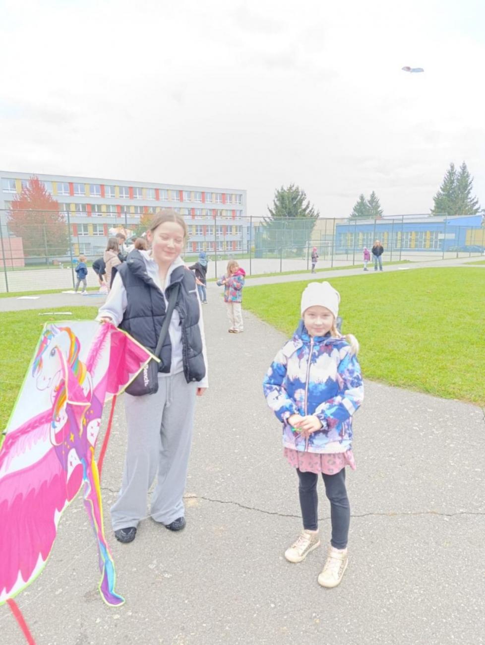 Pouštění draků s deváťáky  1.C