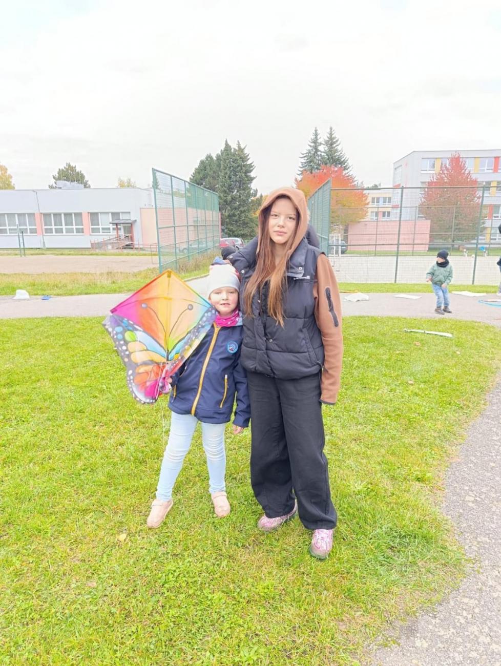 Pouštění draků s deváťáky  1.C