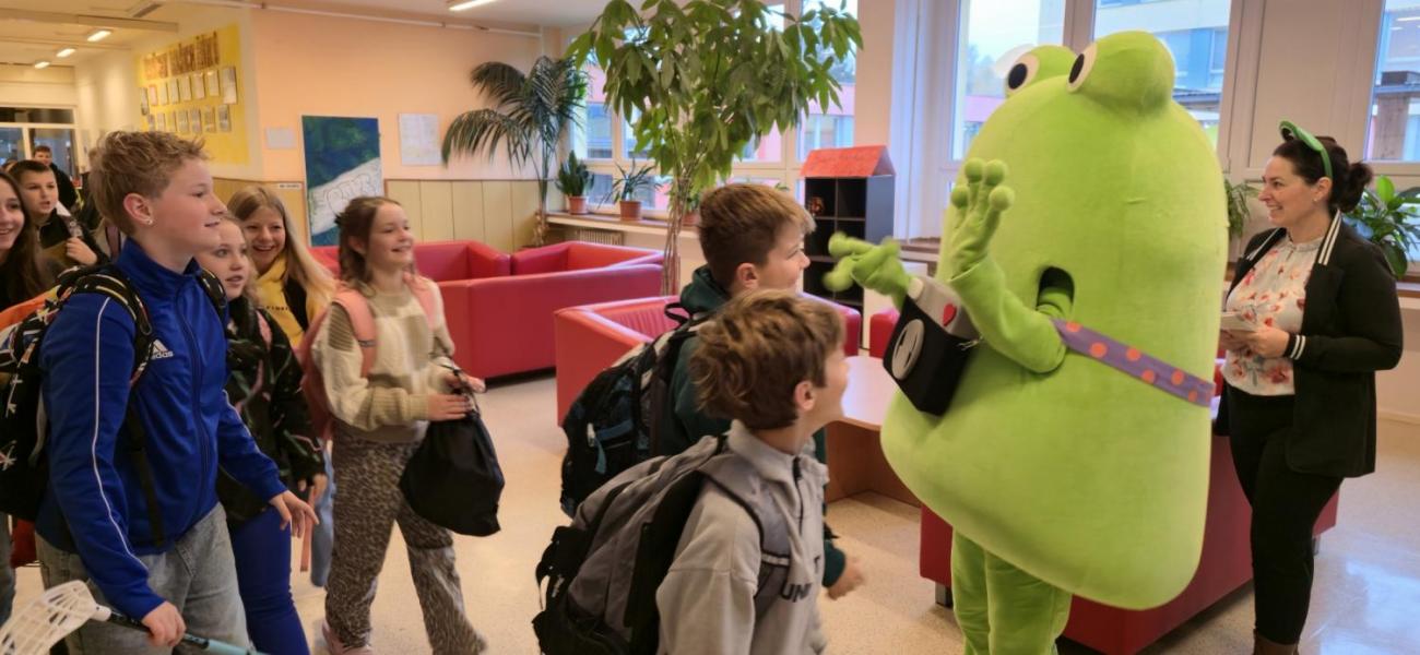 Žabák Cvaky Cvak navštívil naši školu