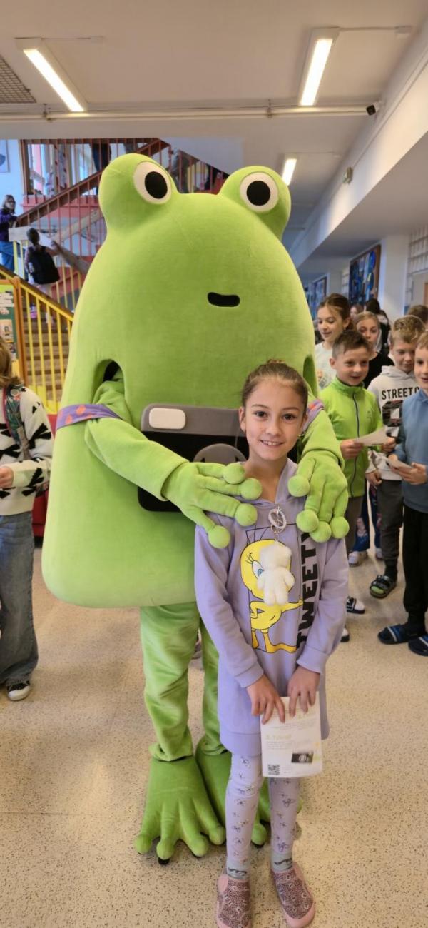 Žabák Cvaky Cvak navštívil naši školu