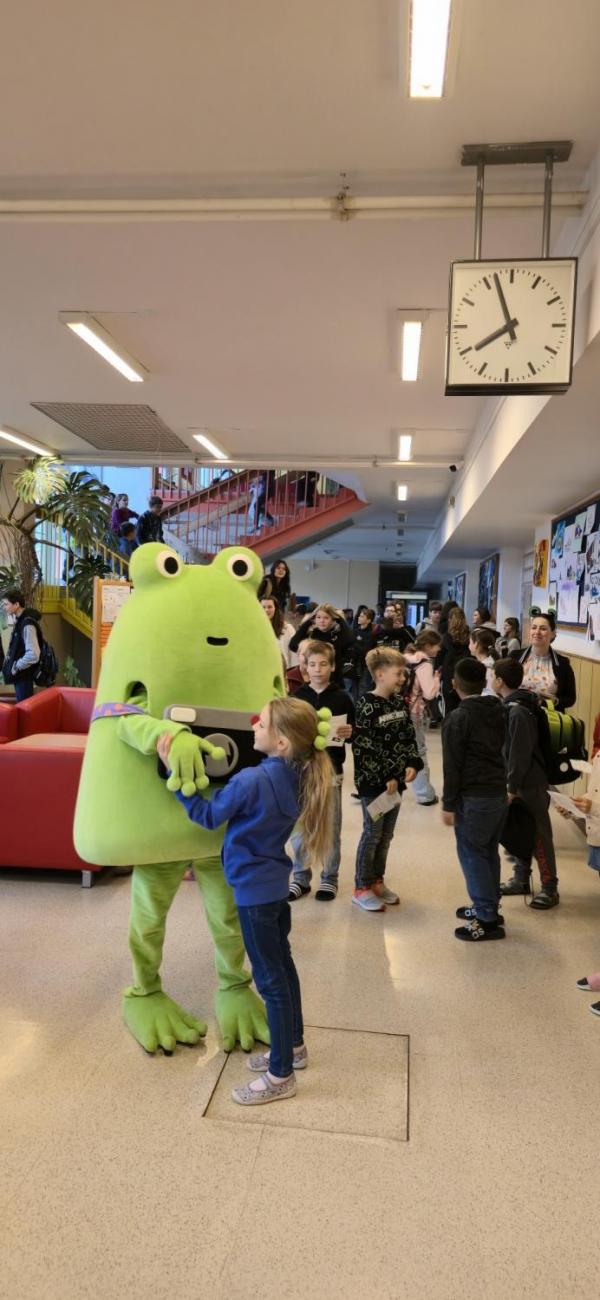 Žabák Cvaky Cvak navštívil naši školu