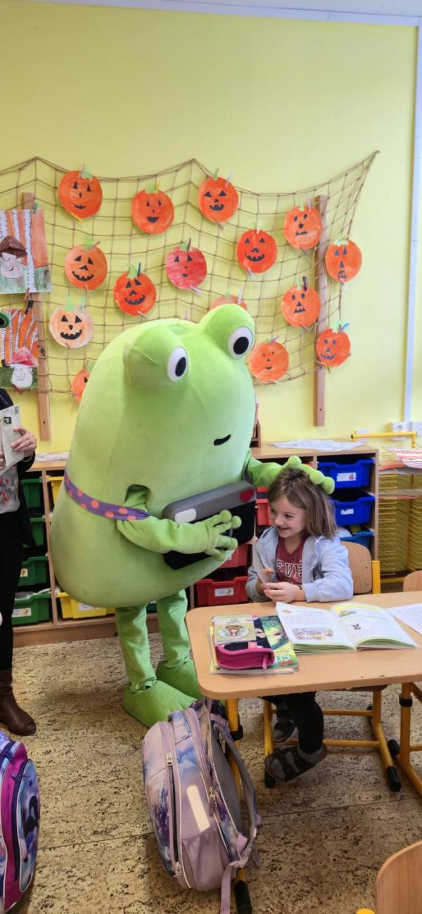 Žabák Cvaky Cvak navštívil naši školu