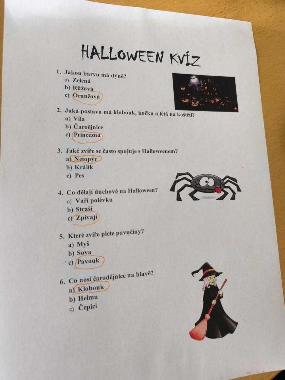 Halloween 1.A a 9.A
